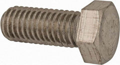 Made in USA - 1/2-13 UNC, 1-1/4" Length Under Head Hex Head Cap Screw - Grade 18-8 Stainless Steel, Uncoated, 3/4" Hex - Industrial Tool & Supply