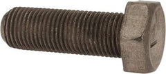 Made in USA - 1/2-20 UNF, 1-1/2" Length Under Head Hex Head Cap Screw - Grade 18-8 Stainless Steel, Uncoated, 3/4" Hex - Industrial Tool & Supply