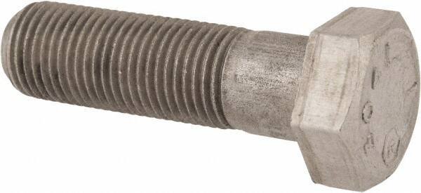 Made in USA - 1/2-20 UNF, 1-3/4" Length Under Head Hex Head Cap Screw - Grade 18-8 Stainless Steel, Uncoated, 3/4" Hex - Industrial Tool & Supply