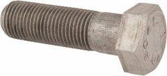 Made in USA - 1/2-20 UNF, 1-3/4" Length Under Head Hex Head Cap Screw - Grade 18-8 Stainless Steel, Uncoated, 3/4" Hex - Industrial Tool & Supply