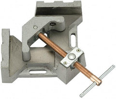 Strong Hand Tools - Fixed Angle, 2 Axes, 5.32" Long, 2-1/4" Jaw Height, 4-3/4" Max Capacity, Cast Iron Angle & Corner Clamp - 90° Clamping Angle - Industrial Tool & Supply