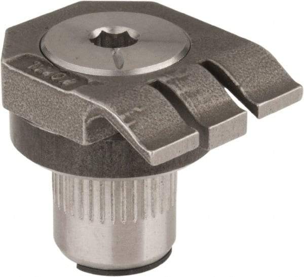 Mitee-Bite - 7-1/2mm Clamping Height, 880 Lb Clamping Pressure, Raised Height Low Profile Positioning Stop - 7-1/2mm Jaw Height, Spring Steel, Series Mitee-Bite Kopal Mini Clamps - Industrial Tool & Supply