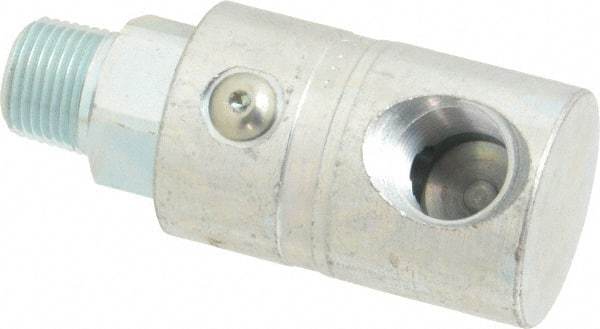 Parker - 3/8-18 NPTF Steel Hydraulic Hose Male NPT To Female NPT Swivel - 5,000 psi - Industrial Tool & Supply