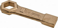 Ampco - 1-11/16" 6 Point Striking Box Wrench - Single End, 9-7/8" OAL, Aluminum Bronze - Industrial Tool & Supply