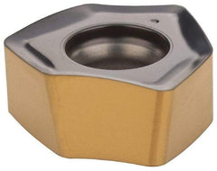 Iscar - H600 WXCU080612 Grade IC808 Carbide Milling Insert - TiAlN/AlTiN/TiN Finish, 0.2677" Thick, 0.5378" Inscribed Circle, 1.2mm Corner Radius - Industrial Tool & Supply