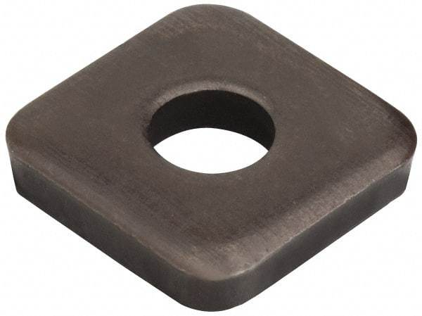 Jergens - 1" Bolt, 2-1/2" Square, Black Oxide Finish, Steel Square Flat Washer - 1-1/16" ID, 1/4" Thick - Industrial Tool & Supply