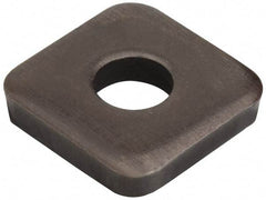 Jergens - 1" Bolt, 2-1/2" Square, Black Oxide Finish, Steel Square Flat Washer - 1-1/16" ID, 1/4" Thick - Industrial Tool & Supply