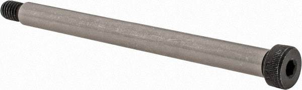 Value Collection - 3/8" Shoulder Diam x 4-1/2" Shoulder Length, 5/16-18 UNC, Hex Socket Shoulder Screw - 4140 Alloy Steel, Uncoated, 1/4" Head Height x 9/16" Head Diam - Industrial Tool & Supply