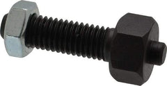 Jergens - 1/2-13 Thread, 7/8" Size, 2-3/8" Long, Black Oxide Coated, Low Carbon Steel Clamp Rest - 1-1/2" Thread Length, 11/32" Pin Diam x 3/16" Pin Height, 1/2" Nut Height - Industrial Tool & Supply