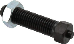 Jergens - 3/4-10 Thread, 7/8" Size, 3-1/2" Long, Black Oxide Coated, Low Carbon Steel Clamp Rest - 2-3/8" Thread Length, 11/32" Pin Diam x 3/16" Pin Height, 1/2" Nut Height - Industrial Tool & Supply