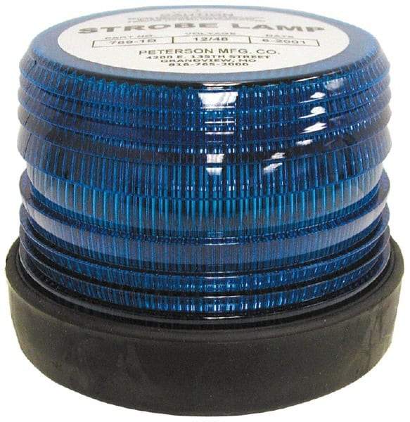 Peterson - Emergency Beacon Light Assembly - Blue - Industrial Tool & Supply