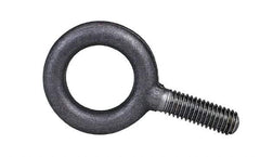 Gibraltar - 9,000 Lb Capacity, Steel, 1-8 Thread, Lifting Eye Bolt - Partially Threaded, 12" Shank, 2-1/2" Thread Length, No Shoulder - Industrial Tool & Supply