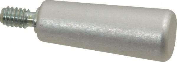 Jergens - 1/4-20 Threaded Stem, Revolving Handwheel & Machine Handle - Aluminum Cylindrical Handle, 7/16" Long Carbon Steel Stem, 1-9/16" Handle Length - Industrial Tool & Supply