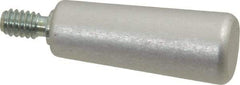 Jergens - 1/4-20 Threaded Stem, Revolving Handwheel & Machine Handle - Aluminum Cylindrical Handle, 7/16" Long Carbon Steel Stem, 1-9/16" Handle Length - Industrial Tool & Supply