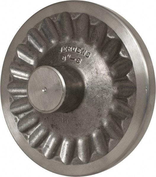 Jergens - 8" Diam, 2" Hub Diam, Grade #319, Aluminum Alloy, Angular Handwheel - 2-15/16" Hub Length, 7/8 Smaller to 3/16" Larger Diam - Industrial Tool & Supply