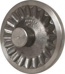 Jergens - 8" Diam, 2" Hub Diam, Grade #319, Aluminum Alloy, Angular Handwheel - 2-15/16" Hub Length, 7/8 Smaller to 3/16" Larger Diam - Industrial Tool & Supply