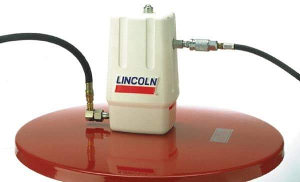 Lincoln - Grease Lubrication Aluminum Air-Operated Pump - For 400 Lb Container - Industrial Tool & Supply