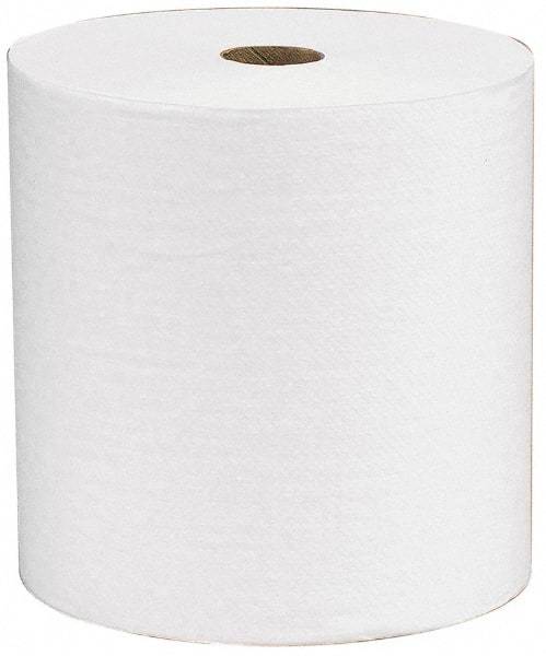 Scott - Hard Roll of 1 Ply White Paper Towels - 8" Wide, 400' Roll Length - Industrial Tool & Supply