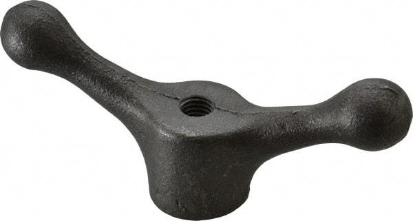 Jergens - 2 Offset Arms, 1/2-13" Hole, Tapped Speed Handle - 2-1/8" High, 1-1/2" Hub Diam - Industrial Tool & Supply