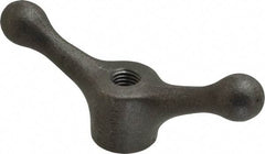 Jergens - 2 Offset Arms, 5/8-11" Hole, Tapped Speed Handle - 2-1/8" High, 1-1/2" Hub Diam - Industrial Tool & Supply
