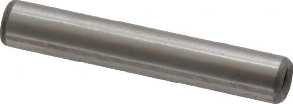 Jergens - 1/4" Diam x 1-1/2" Pin Length C-1215 Alloy Steel Pull Out Dowel Pin - C 47-58 & C 60-64 (Surface) Hardness, 1 Beveled & 1 Threaded End - Industrial Tool & Supply