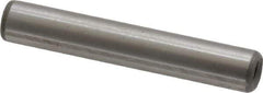 Jergens - 1/4" Diam x 1-1/2" Pin Length C-1215 Alloy Steel Pull Out Dowel Pin - C 47-58 & C 60-64 (Surface) Hardness, 1 Beveled & 1 Threaded End - Industrial Tool & Supply