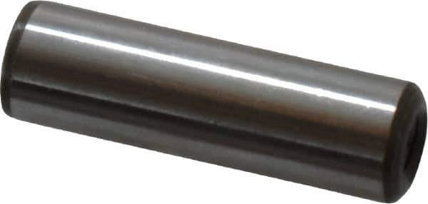 Jergens - 3/8" Diam x 1-1/4" Pin Length C-1215 Alloy Steel Pull Out Dowel Pin - C 47-58 & C 60-64 (Surface) Hardness, 1 Beveled & 1 Threaded End - Industrial Tool & Supply