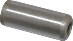 Jergens - 1/2" Diam x 1-1/4" Pin Length C-1215 Alloy Steel Pull Out Dowel Pin - C 47-58 & C 60-64 (Surface) Hardness, 1 Beveled & 1 Threaded End - Industrial Tool & Supply