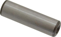 Jergens - 1/2" Diam x 1-3/4" Pin Length C-1215 Alloy Steel Pull Out Dowel Pin - C 47-58 & C 60-64 (Surface) Hardness, 1 Beveled & 1 Threaded End - Industrial Tool & Supply