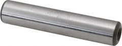 Jergens - 1/2" Diam x 2-1/2" Pin Length C-1215 Alloy Steel Pull Out Dowel Pin - C 47-58 & C 60-64 (Surface) Hardness, 1 Beveled & 1 Threaded End - Industrial Tool & Supply