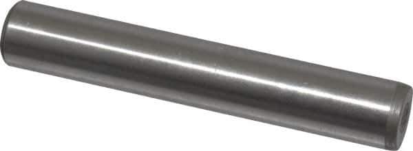 Jergens - 1/2" Diam x 3" Pin Length C-1215 Alloy Steel Pull Out Dowel Pin - C 47-58 & C 60-64 (Surface) Hardness, 1 Beveled & 1 Threaded End - Industrial Tool & Supply