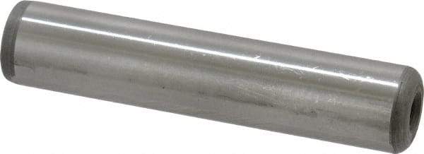 Jergens - 5/8" Diam x 3" Pin Length C-1215 Alloy Steel Pull Out Dowel Pin - C 47-58 & C 60-64 (Surface) Hardness, 1 Beveled & 1 Threaded End - Industrial Tool & Supply