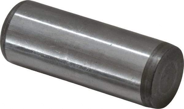 Jergens - 3/4" Diam x 2" Pin Length C-1215 Alloy Steel Pull Out Dowel Pin - C 47-58 & C 60-64 (Surface) Hardness, 1 Beveled & 1 Threaded End - Industrial Tool & Supply