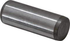 Jergens - 3/4" Diam x 2" Pin Length C-1215 Alloy Steel Pull Out Dowel Pin - C 47-58 & C 60-64 (Surface) Hardness, 1 Beveled & 1 Threaded End - Industrial Tool & Supply