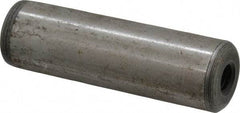 Jergens - 3/4" Diam x 2-1/2" Pin Length C-1215 Alloy Steel Pull Out Dowel Pin - C 47-58 & C 60-64 (Surface) Hardness, 1 Beveled & 1 Threaded End - Industrial Tool & Supply