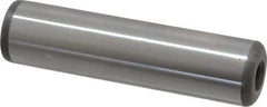 Jergens - 3/4" Diam x 3" Pin Length C-1215 Alloy Steel Pull Out Dowel Pin - C 47-58 & C 60-64 (Surface) Hardness, 1 Beveled & 1 Threaded End - Industrial Tool & Supply