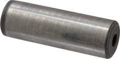 Jergens - 1" Diam x 3" Pin Length C-1215 Alloy Steel Pull Out Dowel Pin - C 47-58 & C 60-64 (Surface) Hardness, 1 Beveled & 1 Threaded End - Industrial Tool & Supply