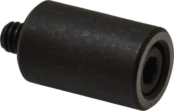 Jergens - 1/4-20 Thread, 5/8" OD, 1" High, Jig Foot - Black Oxide Finish, Low Carbon Steel, Case Hardened, 75-77 R30N Heat Treatment - Industrial Tool & Supply