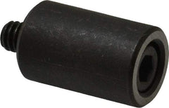 Jergens - 1/4-20 Thread, 5/8" OD, 1" High, Jig Foot - Black Oxide Finish, Low Carbon Steel, Case Hardened, 75-77 R30N Heat Treatment - Industrial Tool & Supply