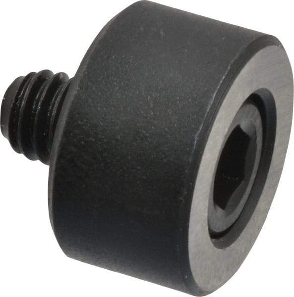 Jergens - 5/16-18 Thread, 7/8" OD, 1/2" High, Jig Foot - Black Oxide Finish, Low Carbon Steel, Case Hardened, 75-77 R30N Heat Treatment - Industrial Tool & Supply