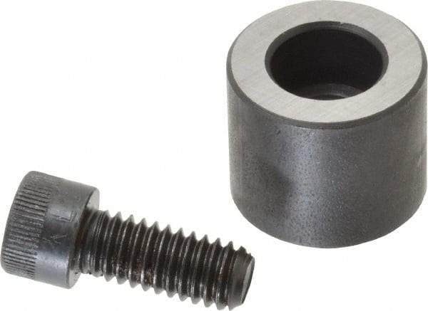 Jergens - 5/16-18 Thread, 7/8" OD, 3/4" High, Jig Foot - Black Oxide Finish, Low Carbon Steel, Case Hardened, 75-77 R30N Heat Treatment - Industrial Tool & Supply