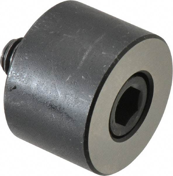 Jergens - 3/8-16 Thread, 1-1/4" OD, 7/8" High, Jig Foot - Black Oxide Finish, Low Carbon Steel, Case Hardened, 75-77 R30N Heat Treatment - Industrial Tool & Supply