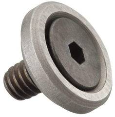 Gibraltar - 3/8-16 Thread, 1-5/8" OD, 3/8" High, Flat Foot - Steel & Lead Alloy - Industrial Tool & Supply