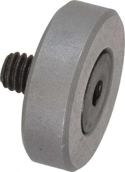 Jergens - 5/16-18 Thread, 1-1/4" OD, 3/8" High, Flat Foot - Low Carbon Steel, Case Hardened, 75-77 R30N Heat Treatment - Industrial Tool & Supply