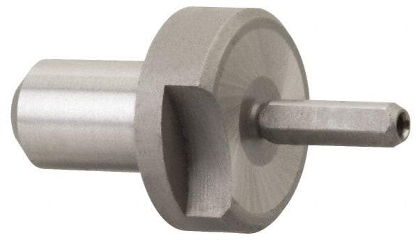 Gibraltar - 0.4834" Nose Diam, 1/2" Nose Length, 7/8" Collar Diam, Slip Fit Diamond Straight Locating Pin - Low Carbon Steel, 1/2" Tail Diam, 1-1/2" OAL, Relieved, +0.0000" Tolerance - Industrial Tool & Supply