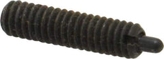 Jergens - 8-32, 5/8" Thread Length, 3/32" Plunger Projection, Steel Threaded Spring Plunger - 0.07" Max Plunger Diam, 5/8" Plunger Length, 2.7 Lb Init End Force, 7.3 Lb Final End Force, 5/64" Hex - Industrial Tool & Supply
