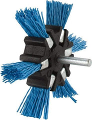 Value Collection - 4" OD, 1/4" Shank Diam, Nylon Wheel Brush - 1/2" Face Width - Industrial Tool & Supply