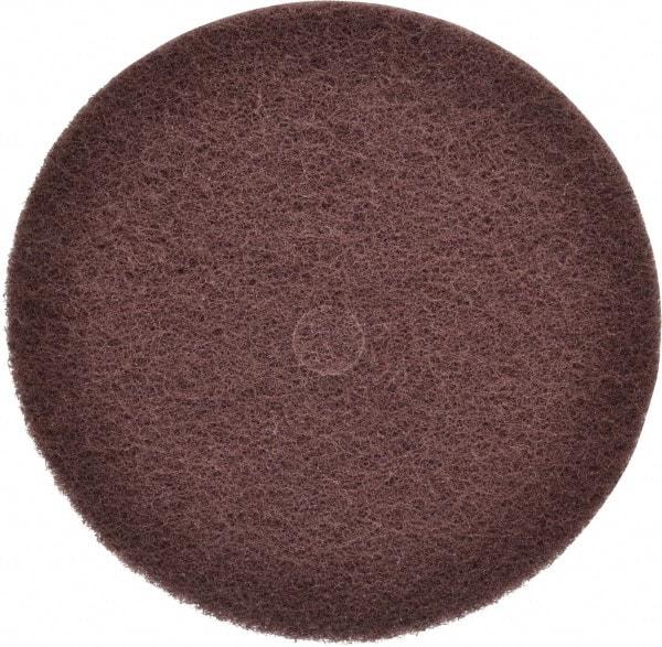 3M - 12" Medium Grade Aluminum Oxide Deburring Disc - 1-1/4" Center Hole, Arbor Connection, Maroon, 1,900 Max RPM - Industrial Tool & Supply
