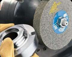 3M - 10" Diam, 5" Face Width, 5" Center Hole, Fine Grade, Silicon Carbide Deburring Wheel - Convolute, Hard Density 8 Grade, 3,600 RPM - Industrial Tool & Supply