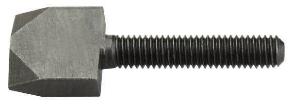 Jergens - 5/16-18 Thread, 1-1/2" Length Under Head, Steel Quarter Turn Screw - Grade C-1018, 1" Wide x 3/4" High x 5/16" Thick Head, Black Oxide, UNC Thread - Industrial Tool & Supply